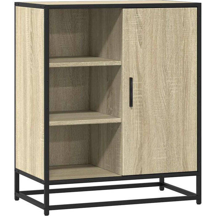 Aparador de madera contrachapada roble sonoma 62x35x76 cm - comfortxl