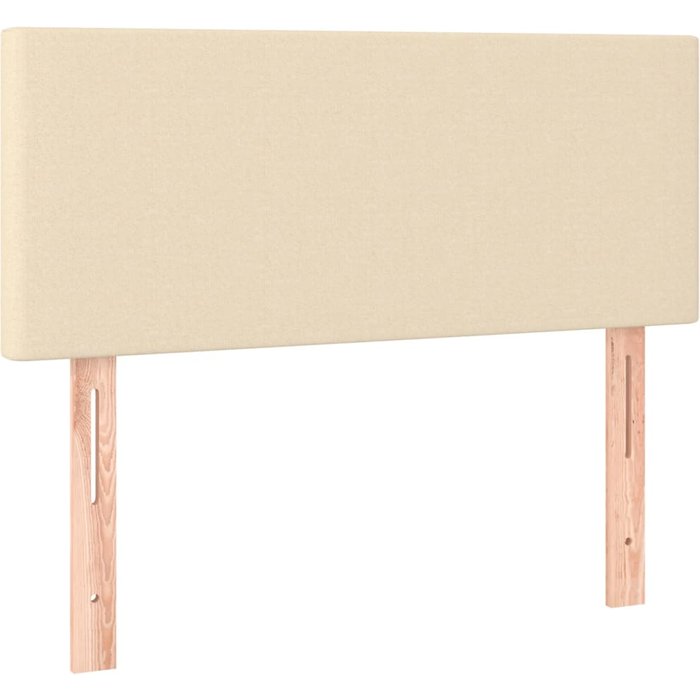 Cabecero cama - mueble cabecero de tela color crema 100x5x78/88 cm