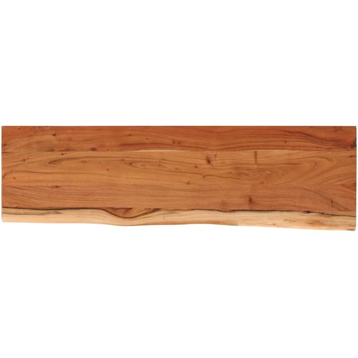 Estante pared rectangular madera acacia borde vivo 100x30x2,5cm - comfortxl