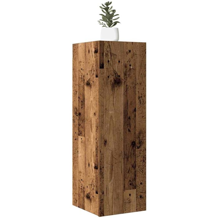 Armario de pared de madera envejecida, 30,5x30x90 cm, madera de ingeniería