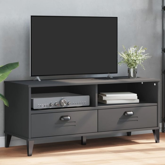 Mueble para tv viken madera de ingeniería gris antracita vidaxl