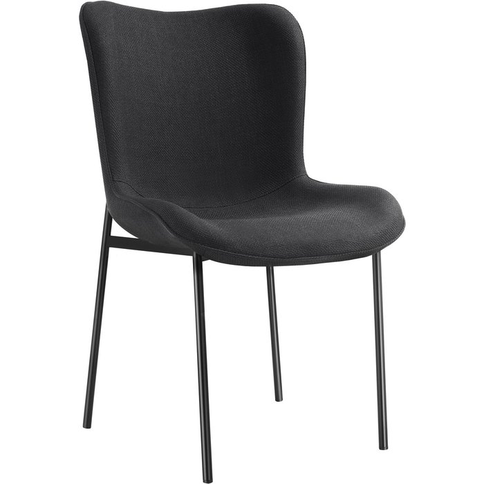 Tectake silla tapizada forma ergonómica con respaldo alto