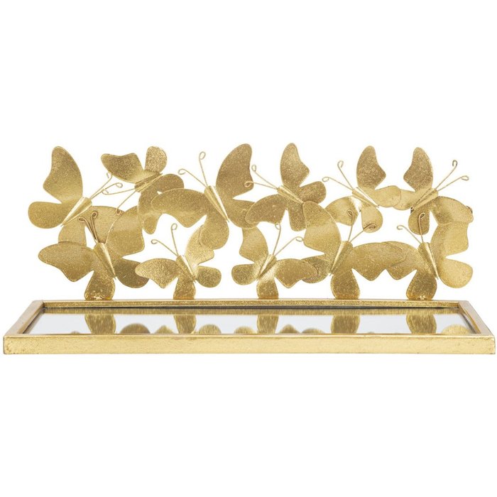 Estante mariposa 18, metal, oro, seven design