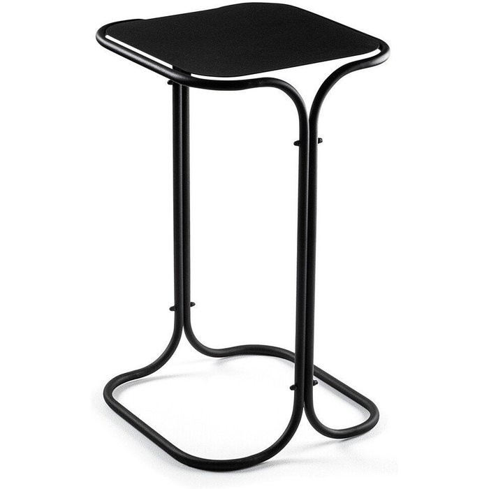 Mesita auxiliar con bandeja rectangular de metal h52 cm - eli