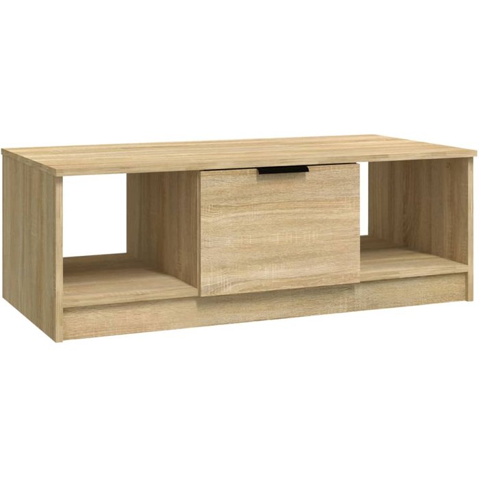 Mesa de centro madera de ingeniería roble sonoma 102x50x36 cm - comfortxl