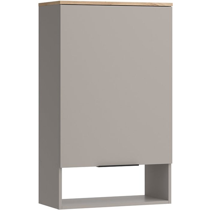 Vicco estante de pared wido, gris, 60 x 100 cm con puerta