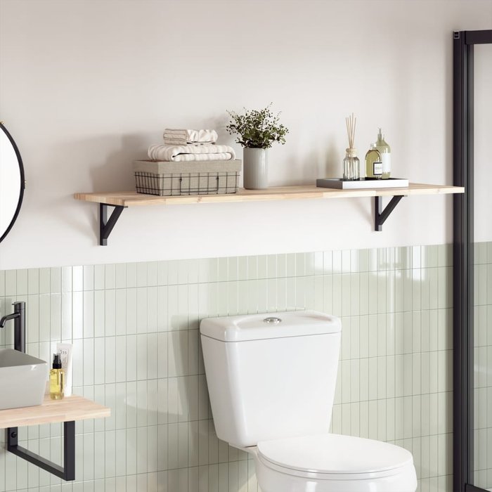 Tablero rectangular de madera maciza de acacia, 140x40x2 cm