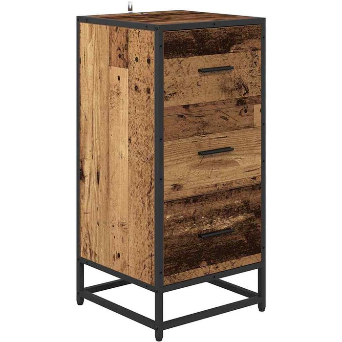 Vitrina | aparador madera vieja 35.5 x 35 x 76 cm madera contrachapada