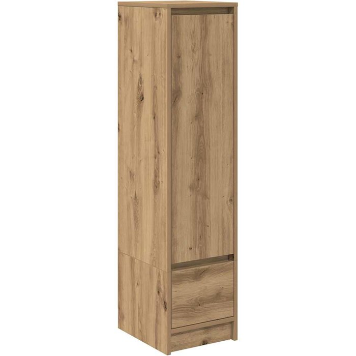 Aparador artisan roble 29,5x34x119,5 cm madera de ingeniería - comfortxl