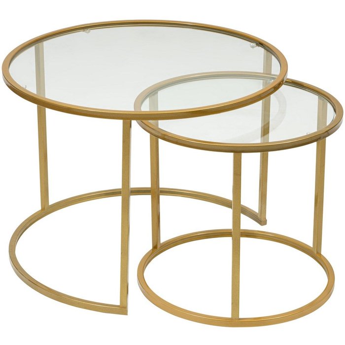 Mesa de centro belarus cristal 60 oro