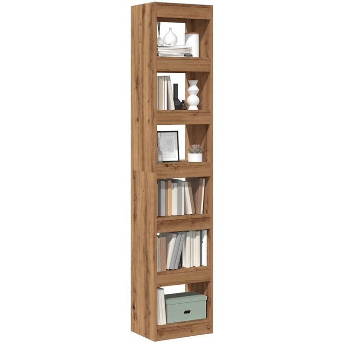 Estantería/divisor de espacios roble artisan 40x30x198 cm vidaxl