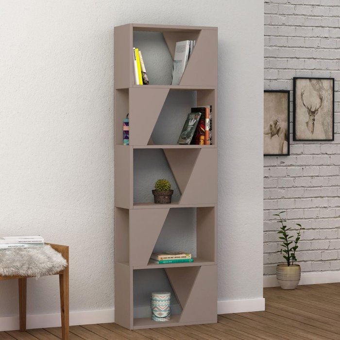 Librería ligera 54x24x168 cm con 5 estantes.