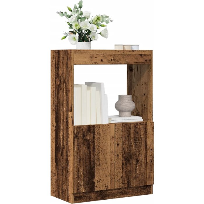 Aparador alto madera vieja 63x33x100 cm madera contrachapada