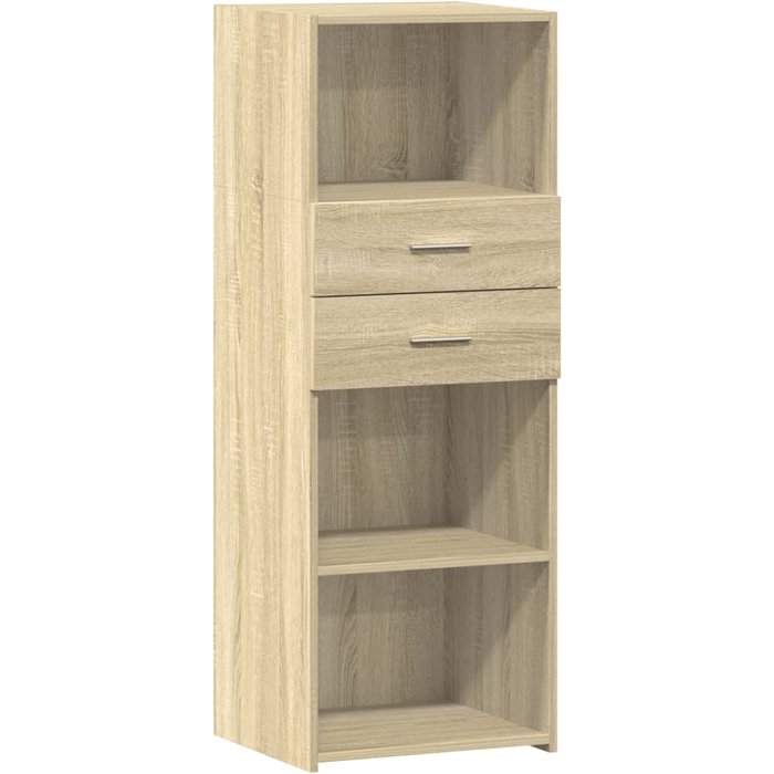Aparador alto madera de ingeniería roble sonoma 45x42,5x124 cm - comfortxl