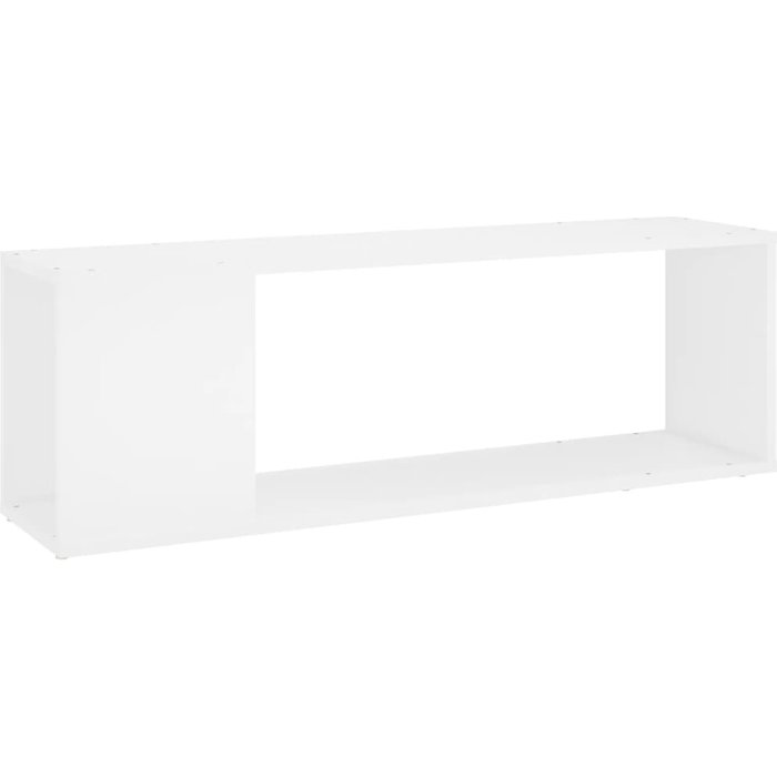 Mueble de tv de contrachapado blanco 100x24x32 cm - comfortxl