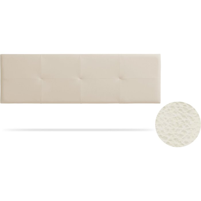 Cabecero tapizado altea polipiel 90x50x5 cm - blanco roto - moonia