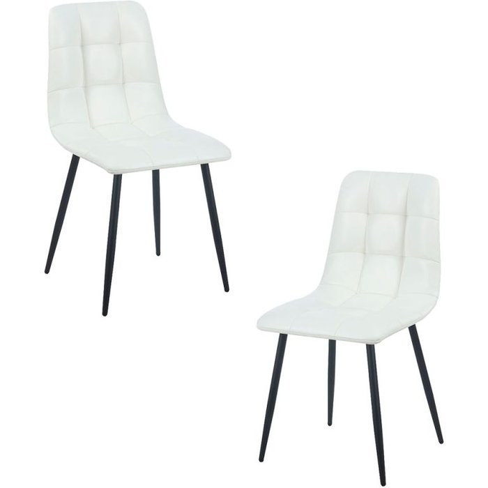 Regalos miguel - packs sillas comedor - pack 2 sillas stuhl polipiel - blanco