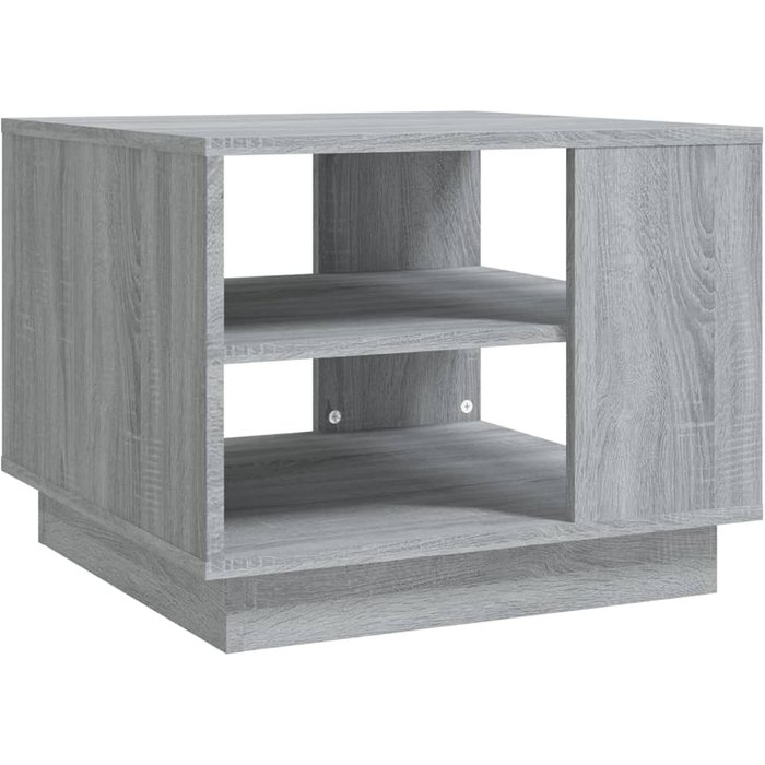 Mesa de centro madera de ingeniería gris sonoma 55x55x43 cm - comfortxl