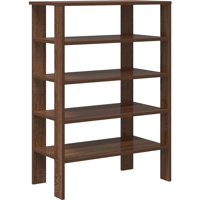 Zapatero roble marrón 61x32x87,5 cm madera contrachapada