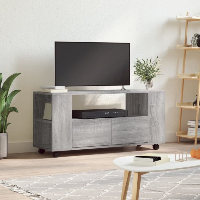 Vidaxl mueble de tv madera de ingeniería gris sonoma 102x34,5x43 cm
