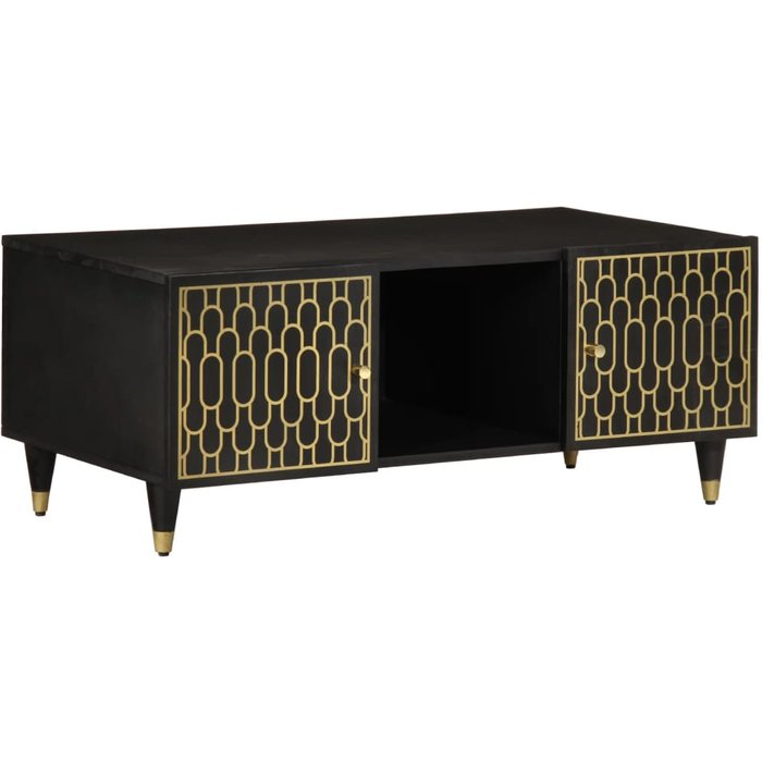 Mesa de centro 100x54x40 cm madera maciza de mango