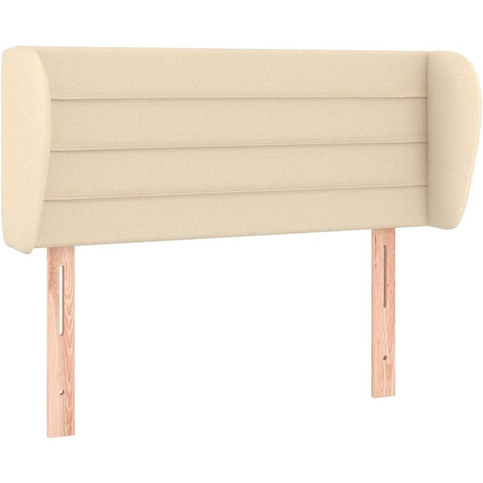 Cabecero de tela color crema 93x23x78/88 cm - comfortxl