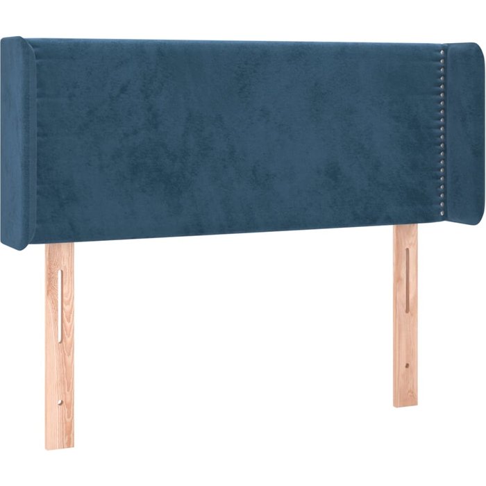 Cabecero de terciopelo azul oscuro 103x16x78/88 cm - comfortxl