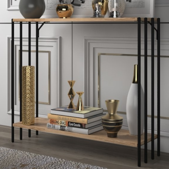 Pitea consola industrial con estantes