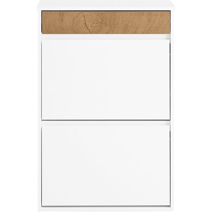 Sobuy armario zapatero con un cajón blanco 61x25x91cm nórdico fsr205-nw