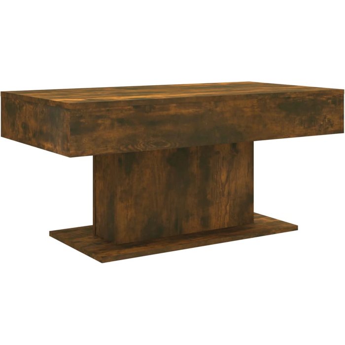 Mesa de centro madera contrachapada roble ahumado 96x50x45 cm - comfortxl
