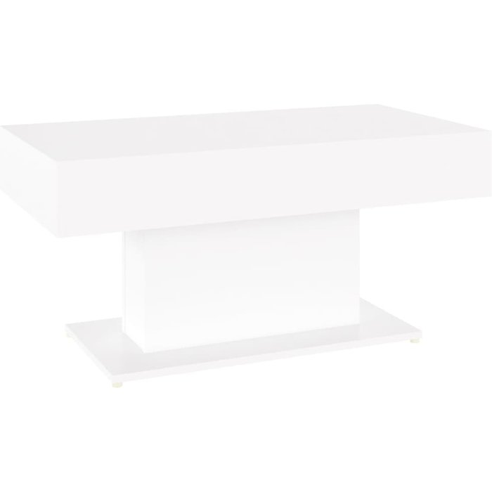 Mesa de centro madera contrachapada blanco 96x50x45 cm - comfortxl