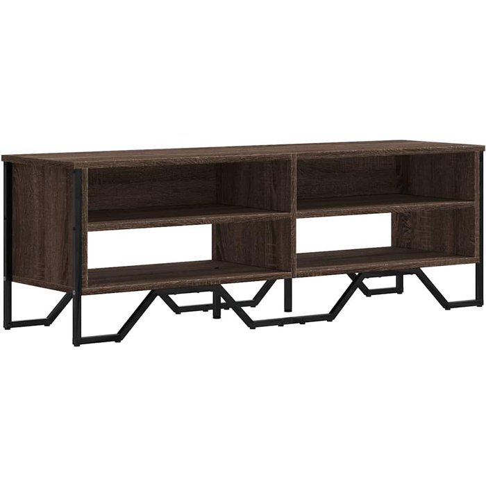 Mueble tv laminado roble marrón 122x34x41 cm - comfortxl