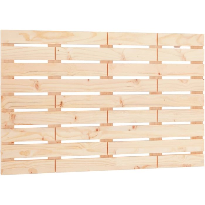Cabecero de cama - mueble cabecero de pared madera maciza de pino 81x3x63 cm