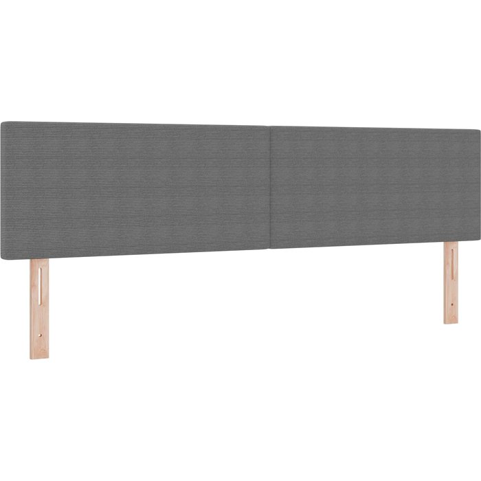 Cabecero cama - mueble cabecero led con tiras led gris claro 180 cm tela de pana