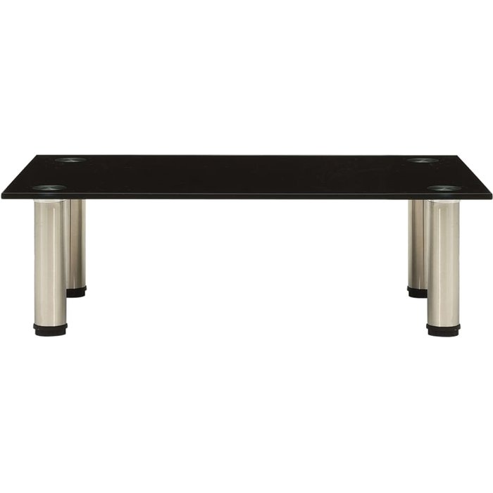 322761 mueble tv negro 60x35x17 cm cristal templado