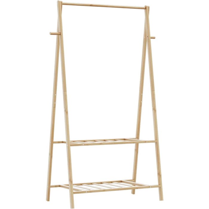 Maison exclusive - perchero con estantes bambú 96x45,5x150,5 cm