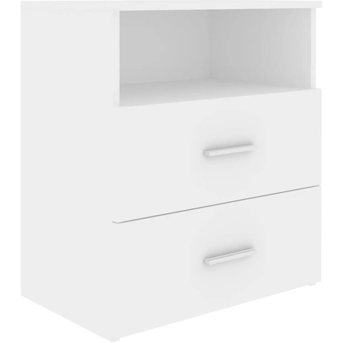 Mesita de noche color blanco 50x32x60 cm - comfortxl