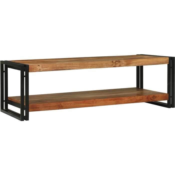 Mesa de café marrón 120 x 50 x 38 cm madera de acacia sólida vidaxl