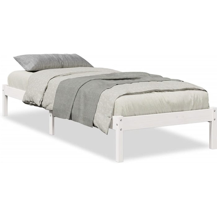 Cama extra larga sin colchón en madera maciza de pino 80x220 cm — comfortxl
