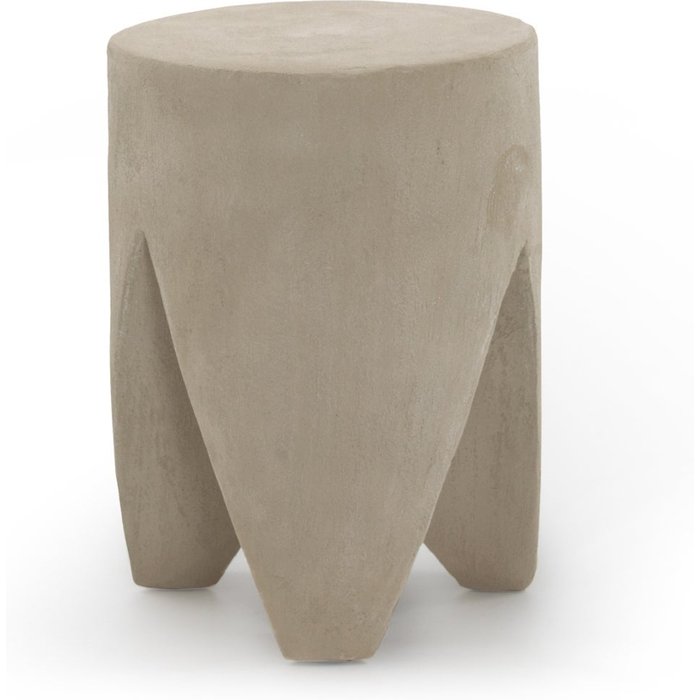 Mesa auxiliar color cemento arena de poliresina