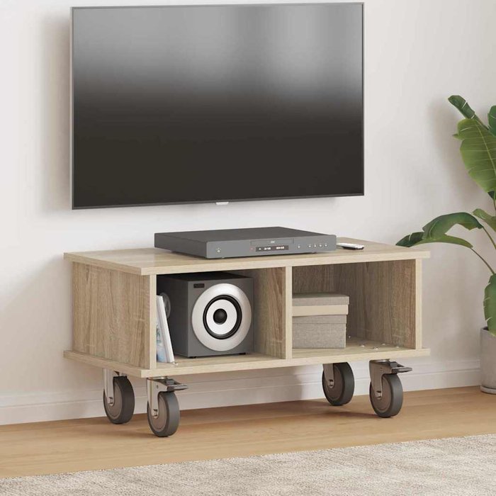 Mueble de tv de roble sonoma 68,5 x 35 x 35 cm madera de ingeniería