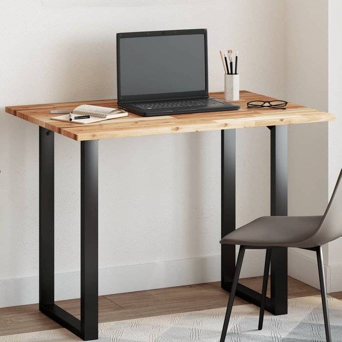 Tablero de mesa rectangular 80x70x2 cm madera maciza de acacia