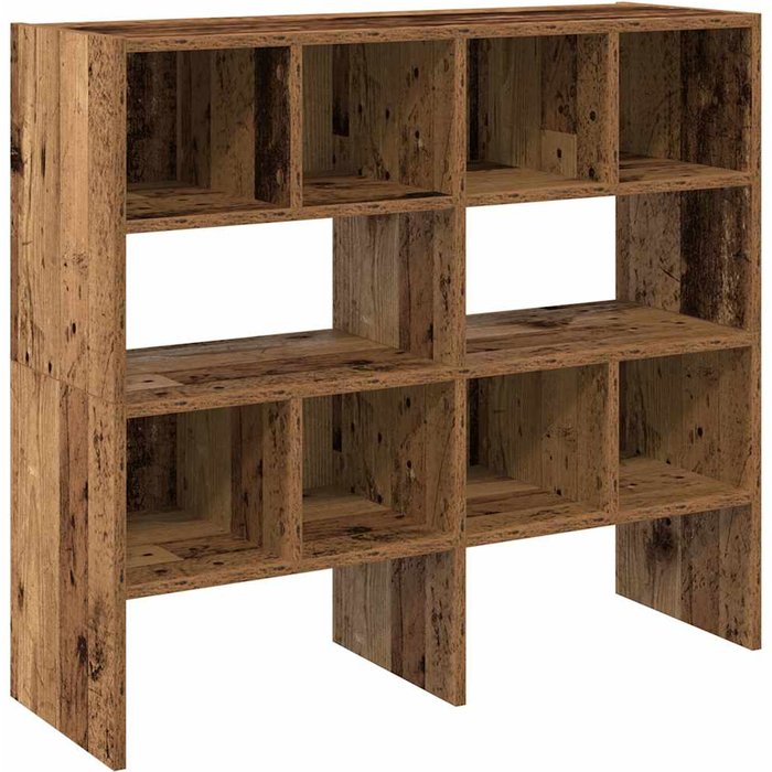 Zapateros 2 uds apilables madera vieja 89,5x30x40 cm - comfortxl