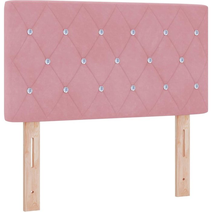 Cabecero cama - mueble cabecero rosa 80 cm terciopelo
