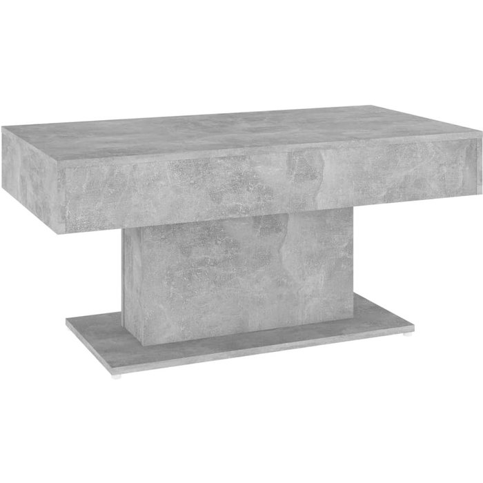 Mesa de centro de contrachapado gris hormigón 96x50x45 cm - comfortxl
