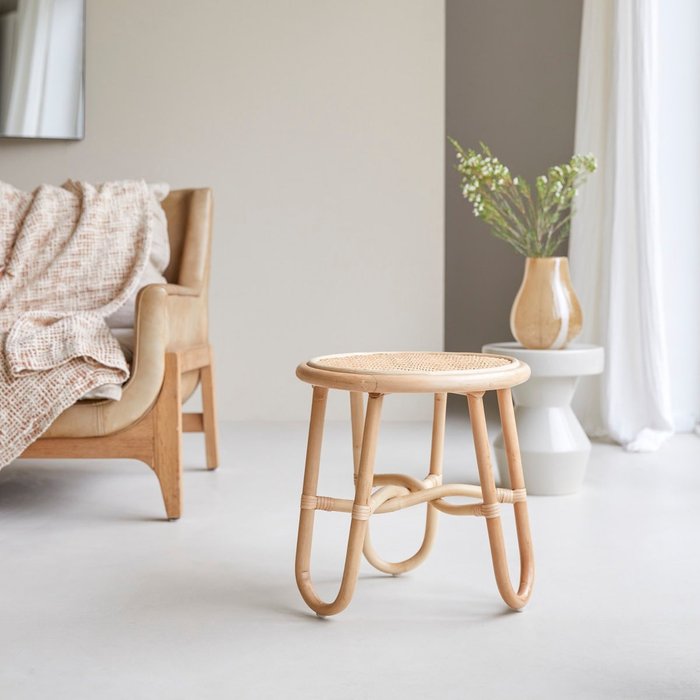 Tikamoon mesita de noche de varas de ratán lina