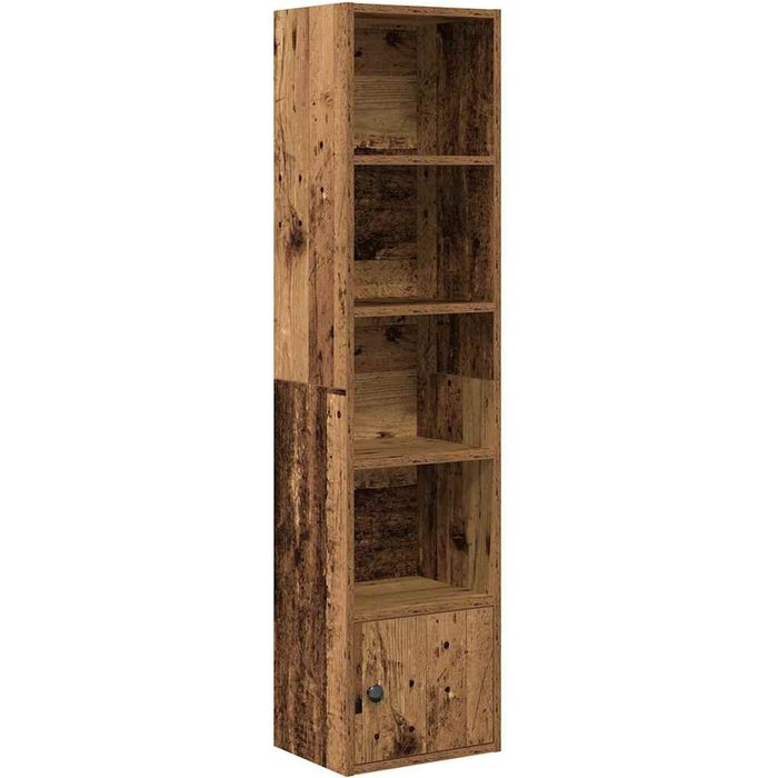 Estantería madera de ingeniería color envejecido 31x24x127 cm – comfortxl