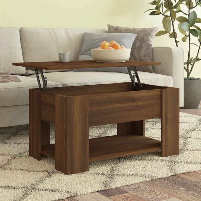Maison exclusive - mesa de centro madera de ingeniería roble marrón 79x49x41 cm