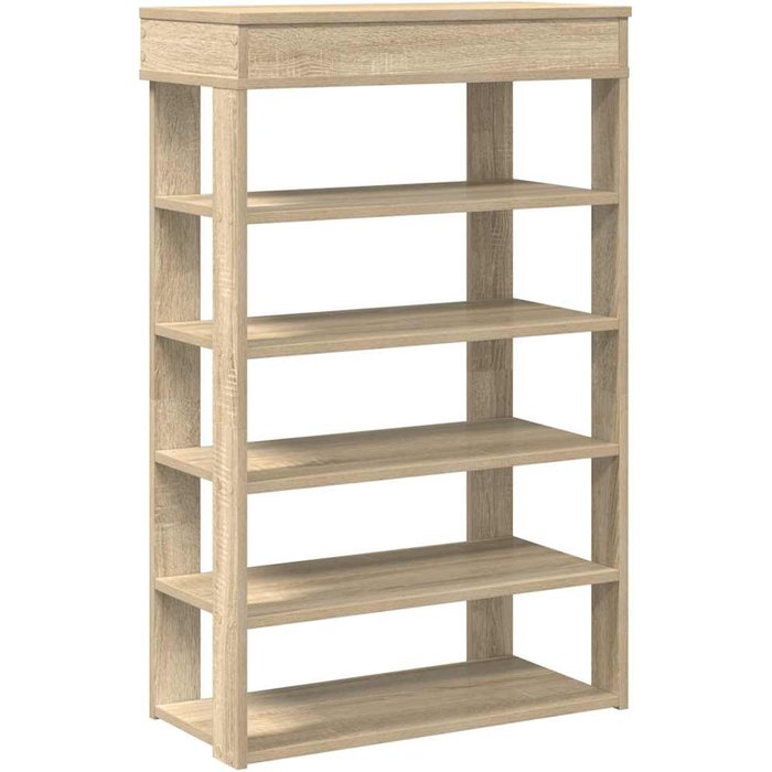 Mueble zapatero madera de ingeniería roble sonoma 60x30x98 cm