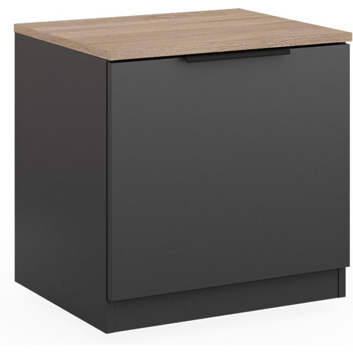 Vicco mesilla de noche betti, antracita/sonoma, 50 x 50 cm